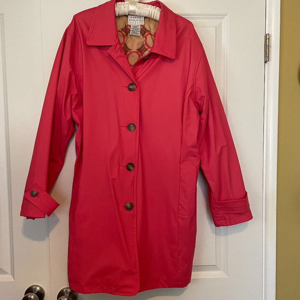 Pretty Coral Trench Coat